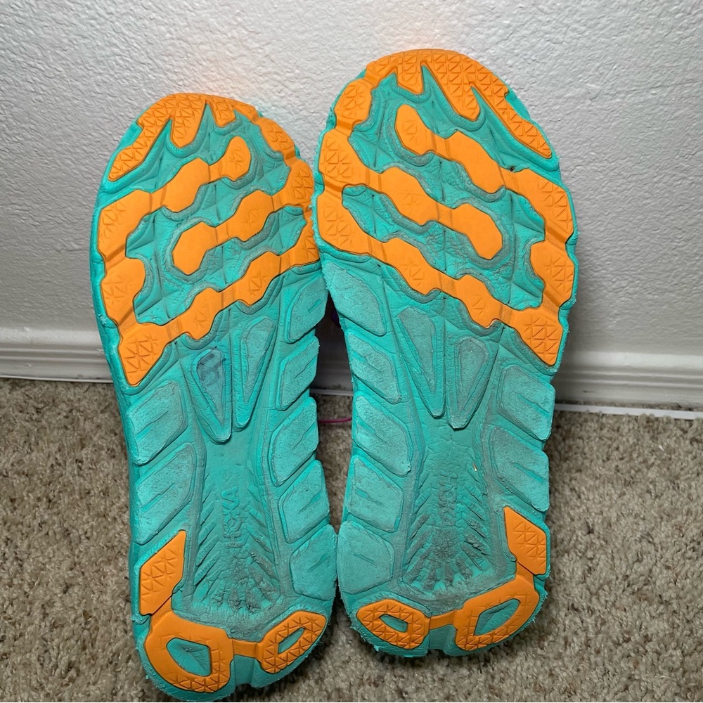 Hoka One One Rincon 3 Womens Phlox Pink Atlantis / Turquoise Sz 10.5B *SEE PICS* - Picture 7 of 9